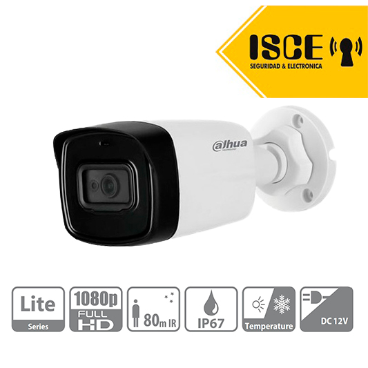 DAHUA DH-HAC-HFW1200THN-I8 HDCVI TUBO METALICO 1080P IR80M IP67