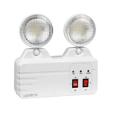 LIGHTECH LAMPARA DE EMERGENCIA LED 2X3W 75K 360LM WH 110-240V/50- 60HZ